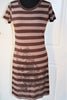 Cheetah Stripe Shirt Dress