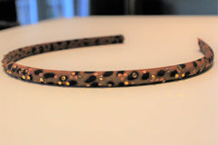 Copper Cheetah Painted Headband