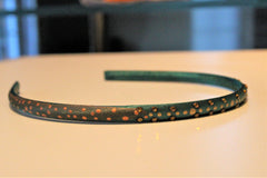 Copper Dot Painted Headband