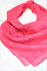 Coral Pansy Silk/Wool Scarf