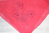 Coral Pansy Silk/Wool Scarf