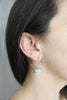 Gold and Aqua Star Earrings