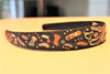 Metallic Cheetah Painted Headband