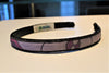 Grey Midnight Rose Fabric Headband