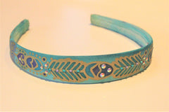 Peacock Painted Headband