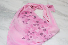 Light Pink Rose Petal Silk Scarf
