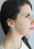 Silver Mist Star Earrings