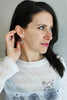 Silver Mist Star Earrings