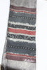 Hand Painted Spray Stripe Grey Silk Sash