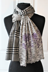 Wire Flower Double Scarf
