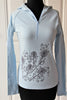 Wire Flower Ice Blue Hoodie