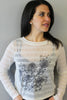 Wire Flower Stripe Long Sleeve